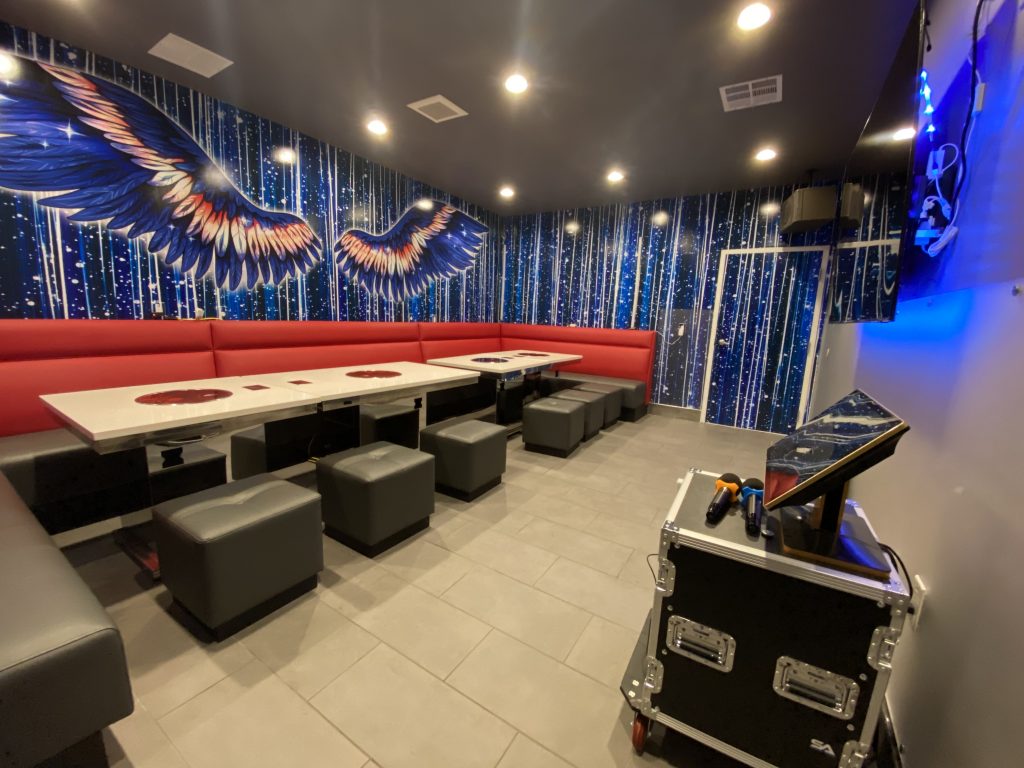 Main dining area at Tastee Steam Kitchen, accommodates up to 50 guests